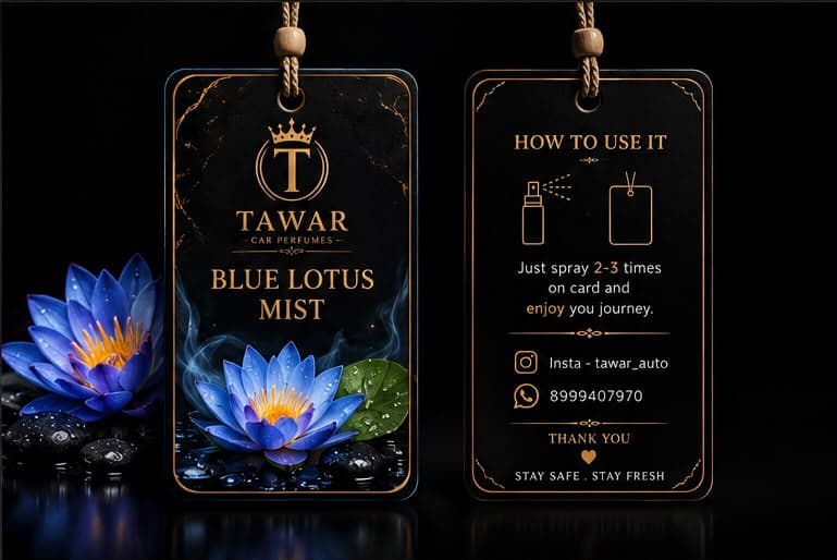 Blue Lotus Mist Hanging Fragrance Card