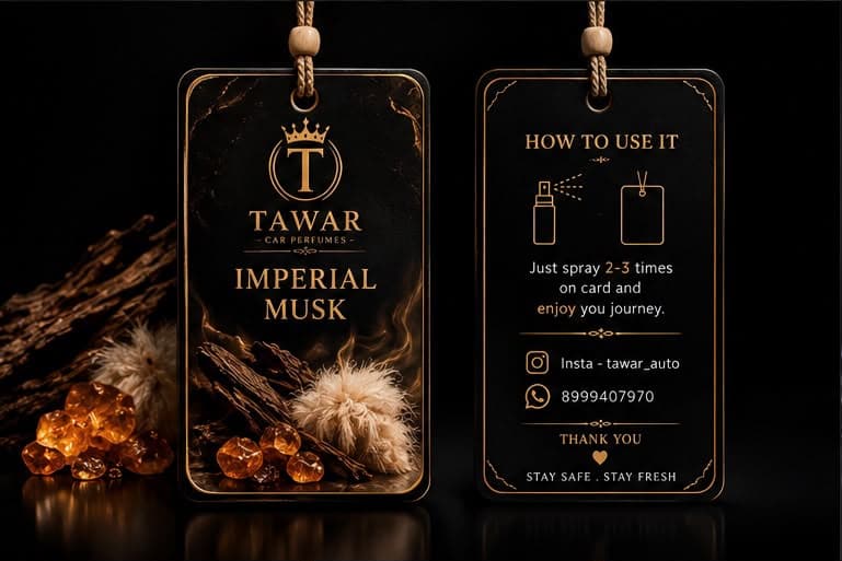 Imperial Musk Hanging Fragrance Card